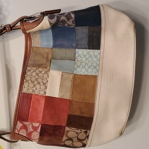 Coach discontinued patchwork purse